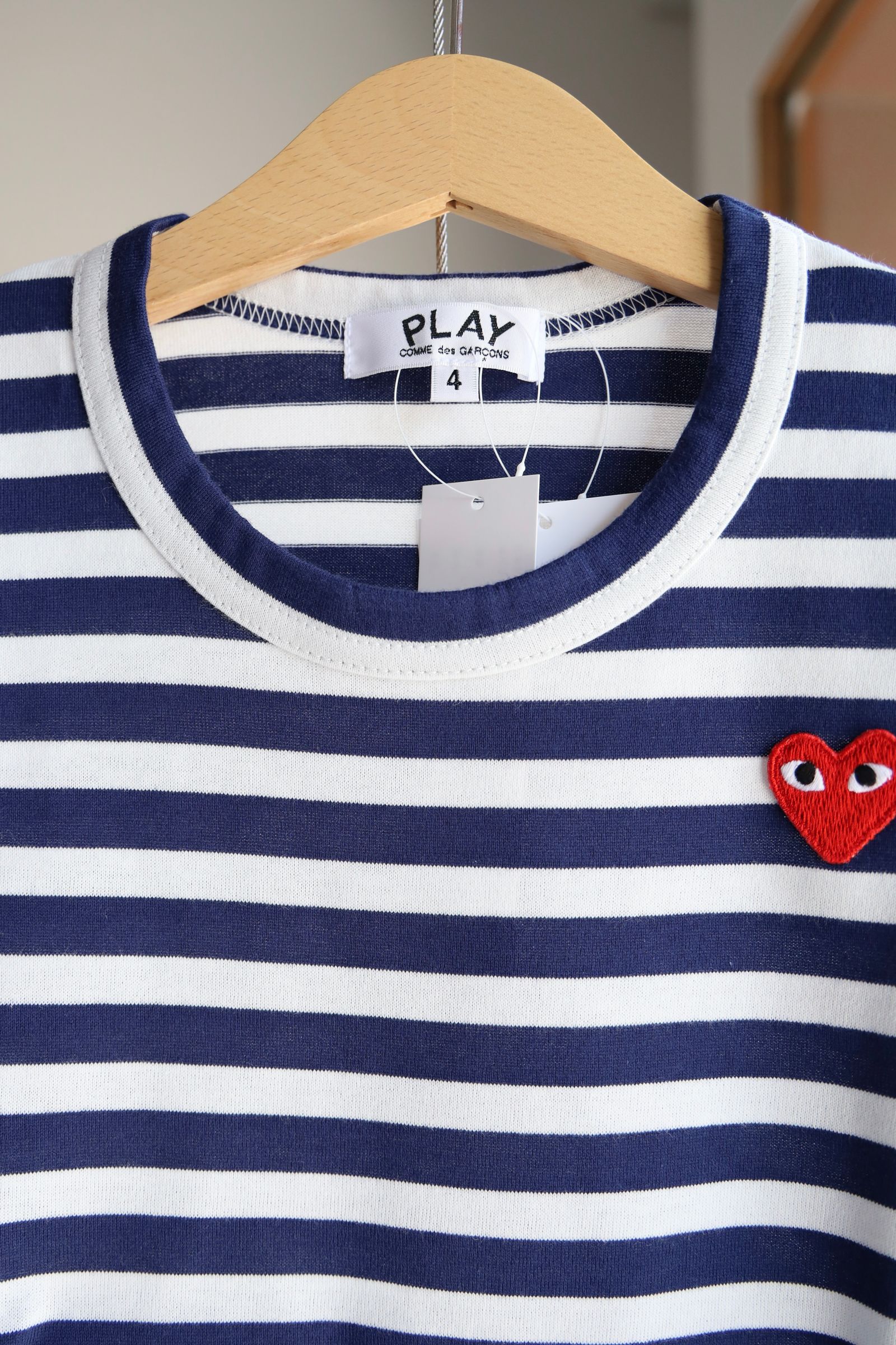 PLAY STRIPED Tシャツ キッズ(AX-T509-100) NAVY *KIDSサイズ