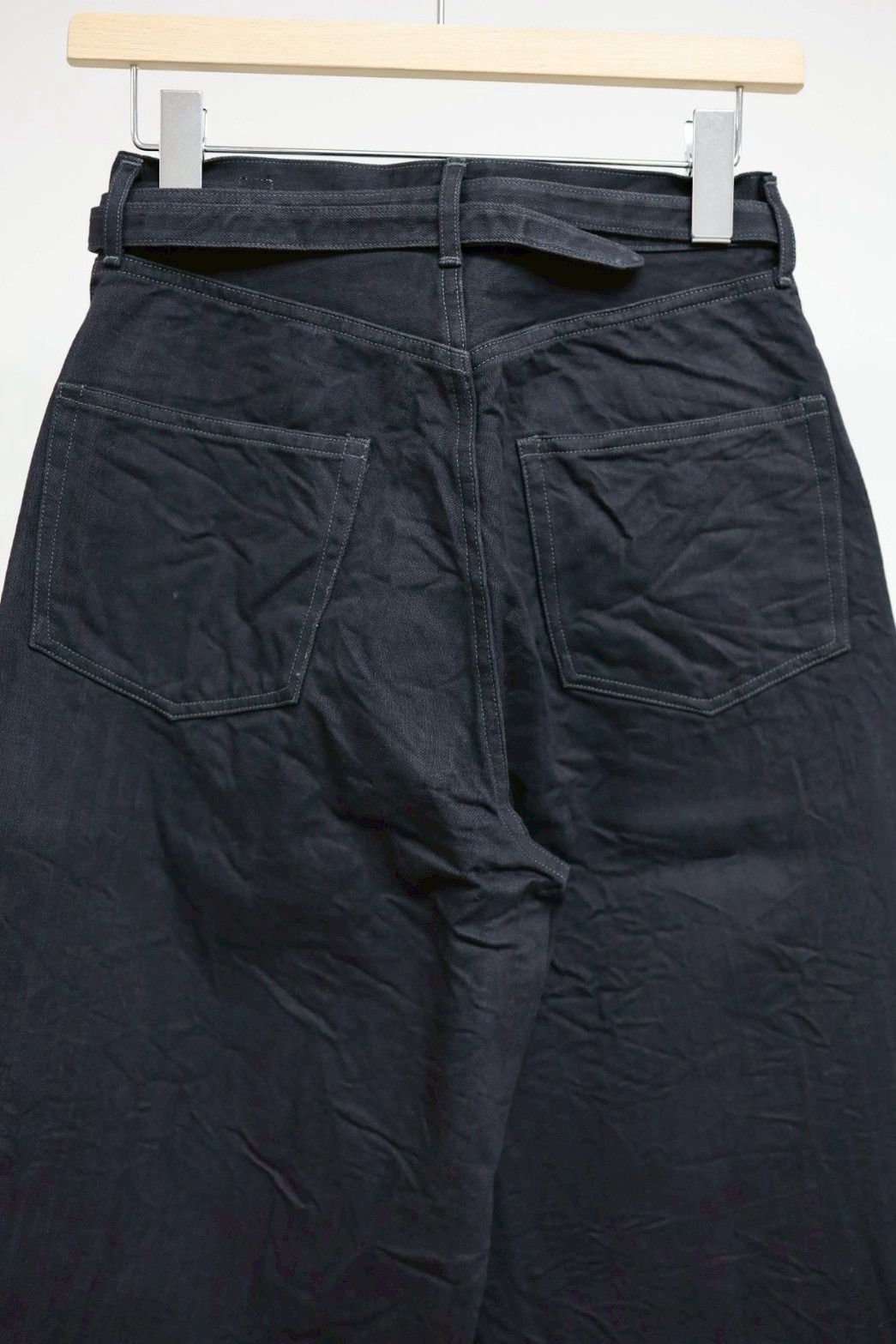 blurhms Women's 26SS 12.9oz Denim Bias Belted Pants(BHS26S012)SulfurBlack☆新作発売！