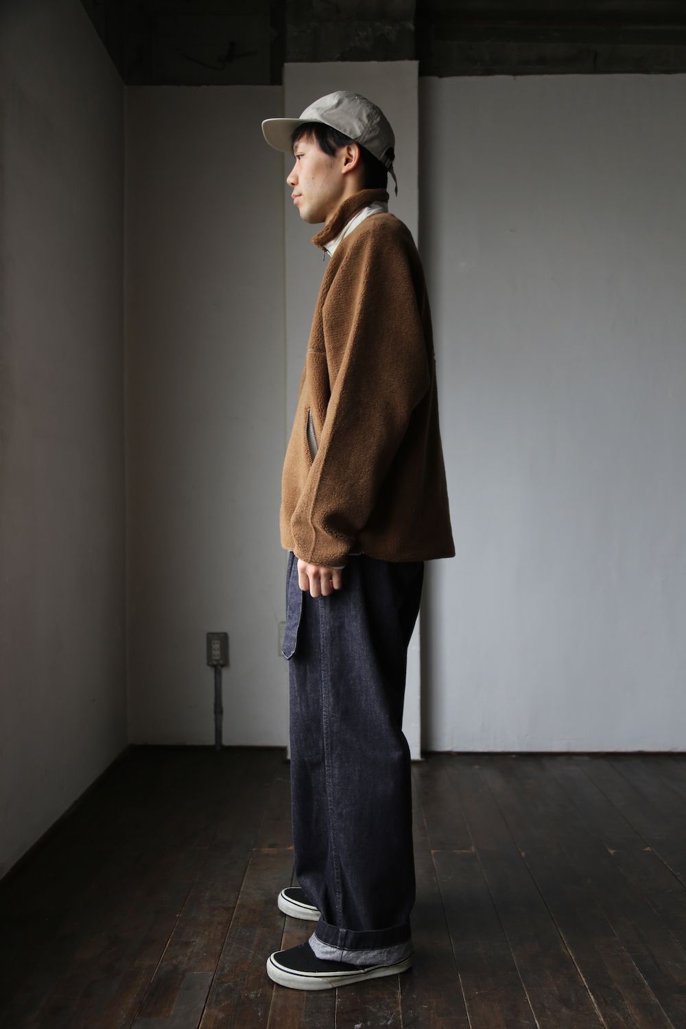 Graphpaper Wool Boa Zip-Up Blouson"CAMEL"Style.2020.11.2.
