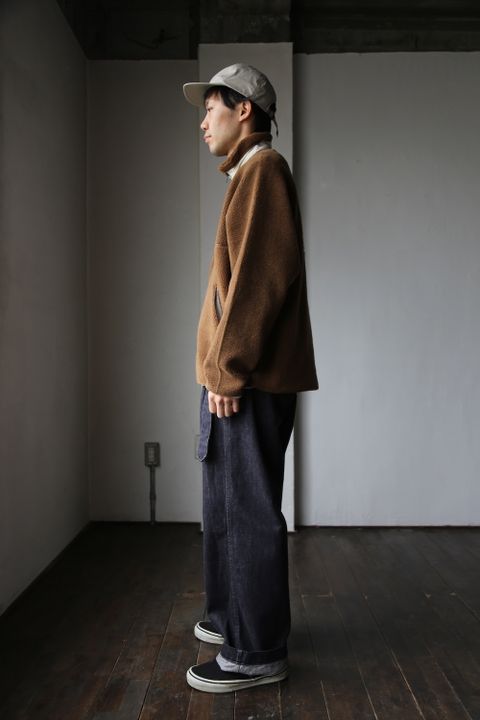 Graphpaper Wool Boa Zip-Up Blouson"CAMEL"Style.2020.11.2.