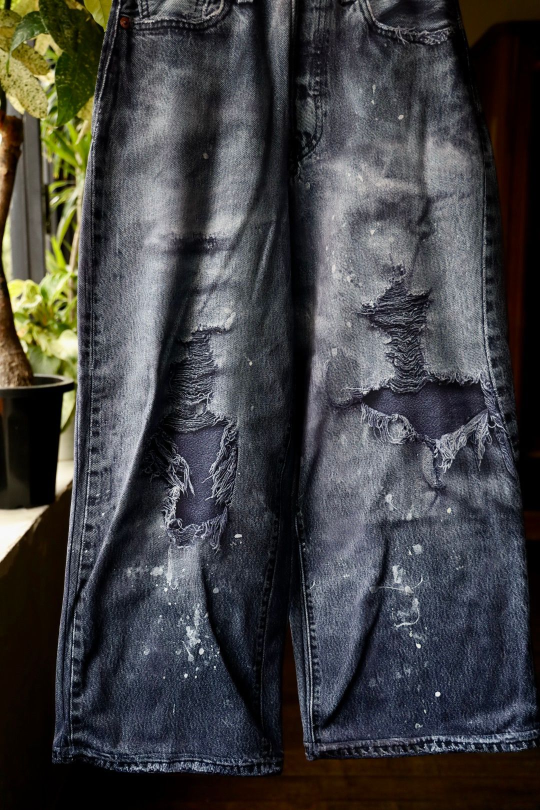 トーキングアバウトジアブストラクション　　デニムモッズコート　ライナー付き　美品 別注 PRINT WIDE PT for ARKnets | TALKING ABOUT THE