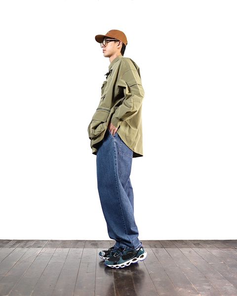 FreshService CORPORATE EASY DENIM PANTS"DARK BLUE"スタイル