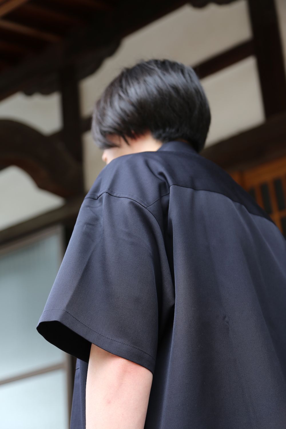 Graphpaper Selvage Wool S/S Oversized Box Shirt(GM212-50260