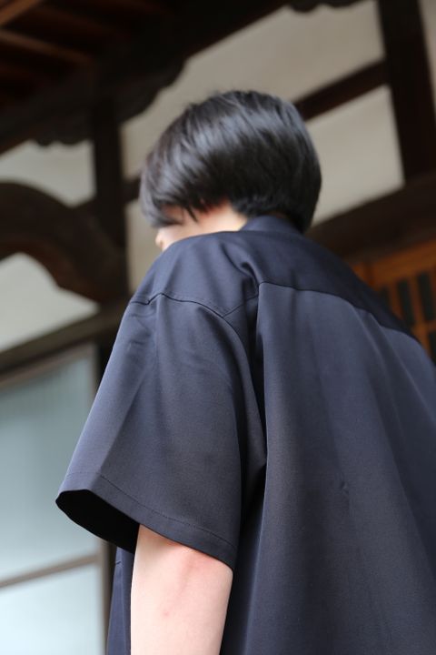Graphpaper Selvage Wool S/S Oversized Box Shirt(GM212-50260) style.2021.6.20.