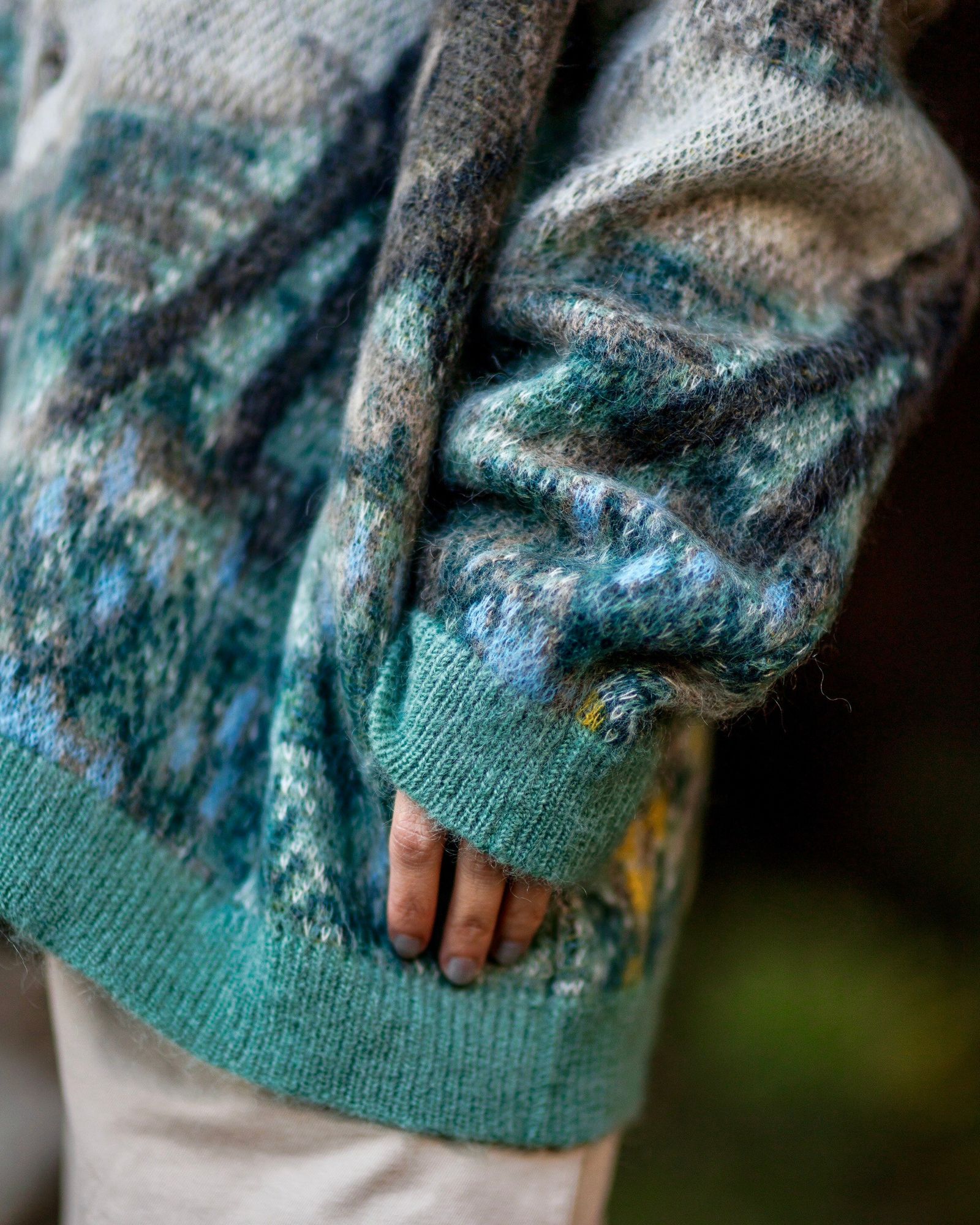 YOKE×KEITA MARUYAMA HORSE JAQUCARD MOHAIR CARDIGAN style.2024.11.28