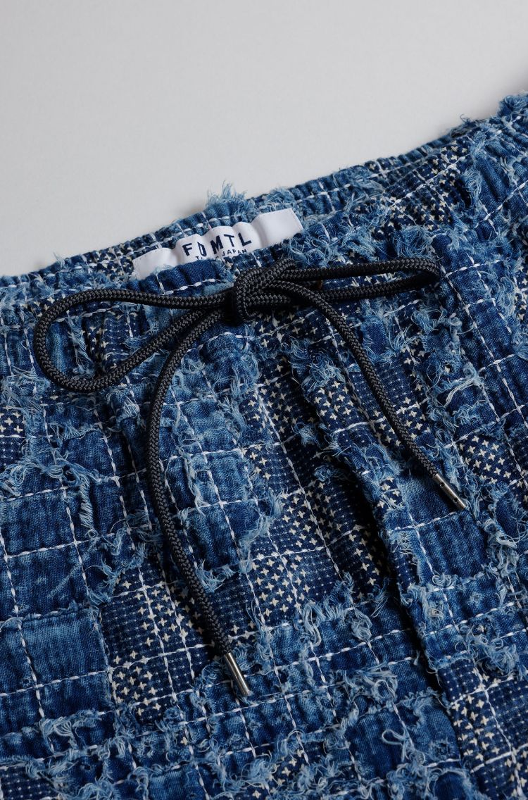 ファンダメンタル デニムパンツ BORO SASHIKO SHORTS (FA25/SPFD12)INDIGO