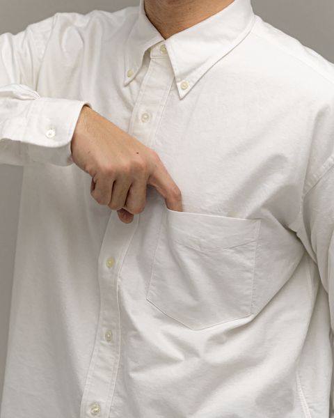 Graphpaper Oxford L/S B.D Box Shirt (WHITE) 1月10日(土)新作発売！