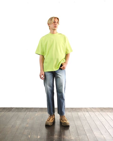 ブラームス24SS blurhms Piece-dyed Plain Tee(BrightYellow) style 2024.3.21