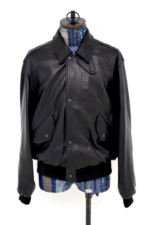 YOKE 26FW Lamb Leather Bomber Jacket(YK26FW01301B)Black★9月19日(土)発売！