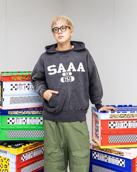 セントマイケル25AWベルベルジンコラボ BB_AFTER HOODED DBL FC /SAA(SM-HR1-0000-C58)BLACK☆11月8日(土)発売！