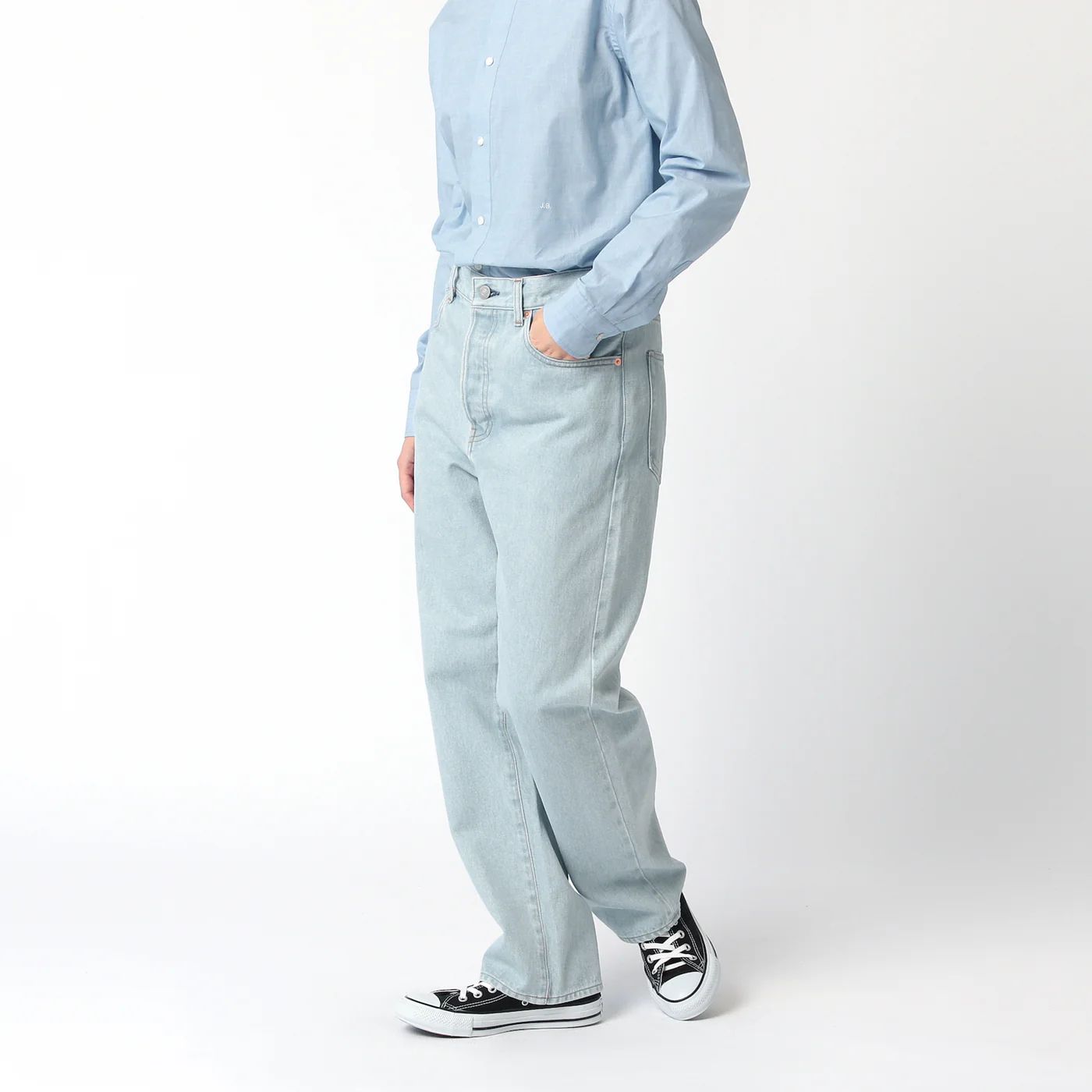 PARIS RIPPED DENIM ICE BLUE（パリスリップドデニムアイス