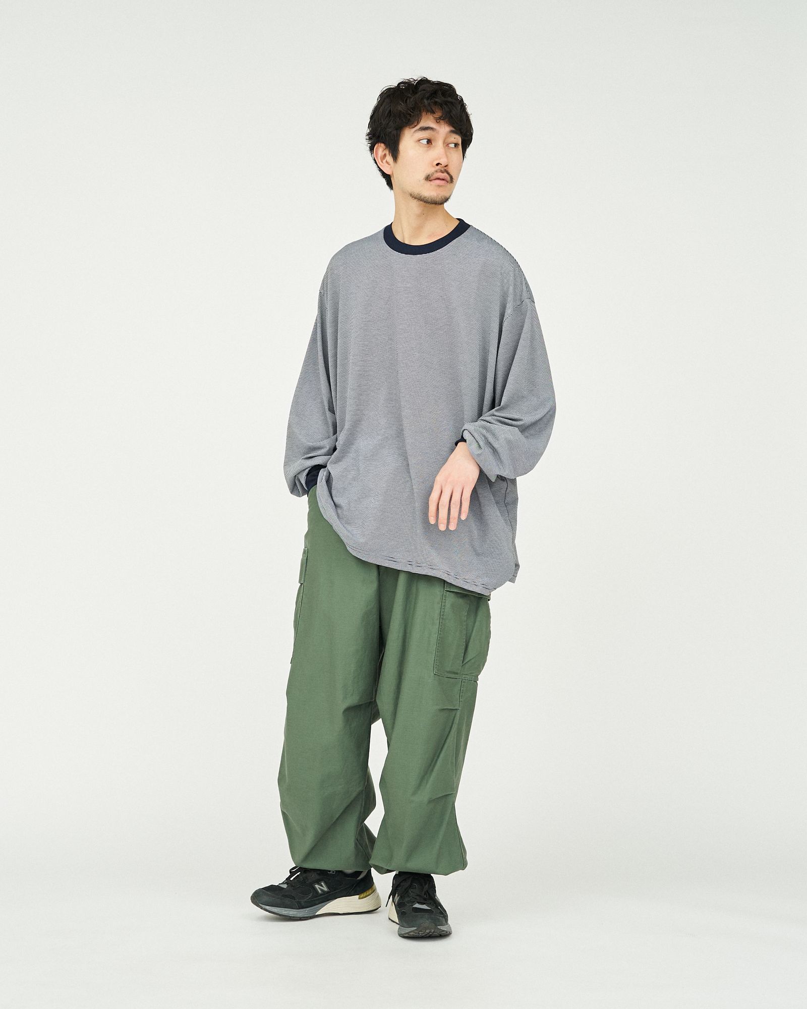 【Fresh Service】Micro Border L/S Tee BLK FreshService MICRO BORDER L/S TEE – Chum!
