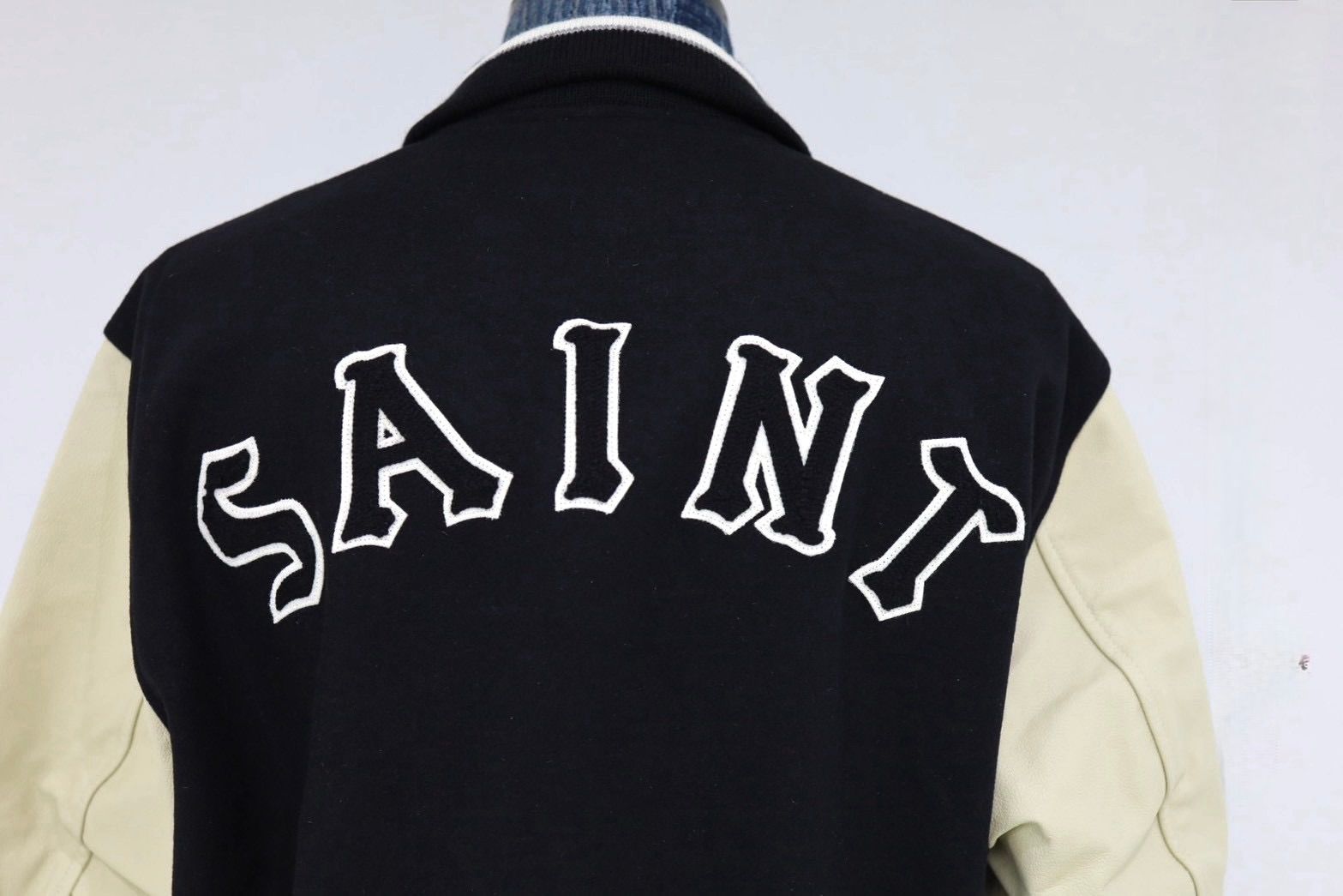 セントマイケル 26AW Sared Heart GB_VARSITY JKT(SM-MK1-0000-C32)BLACK+WHITE