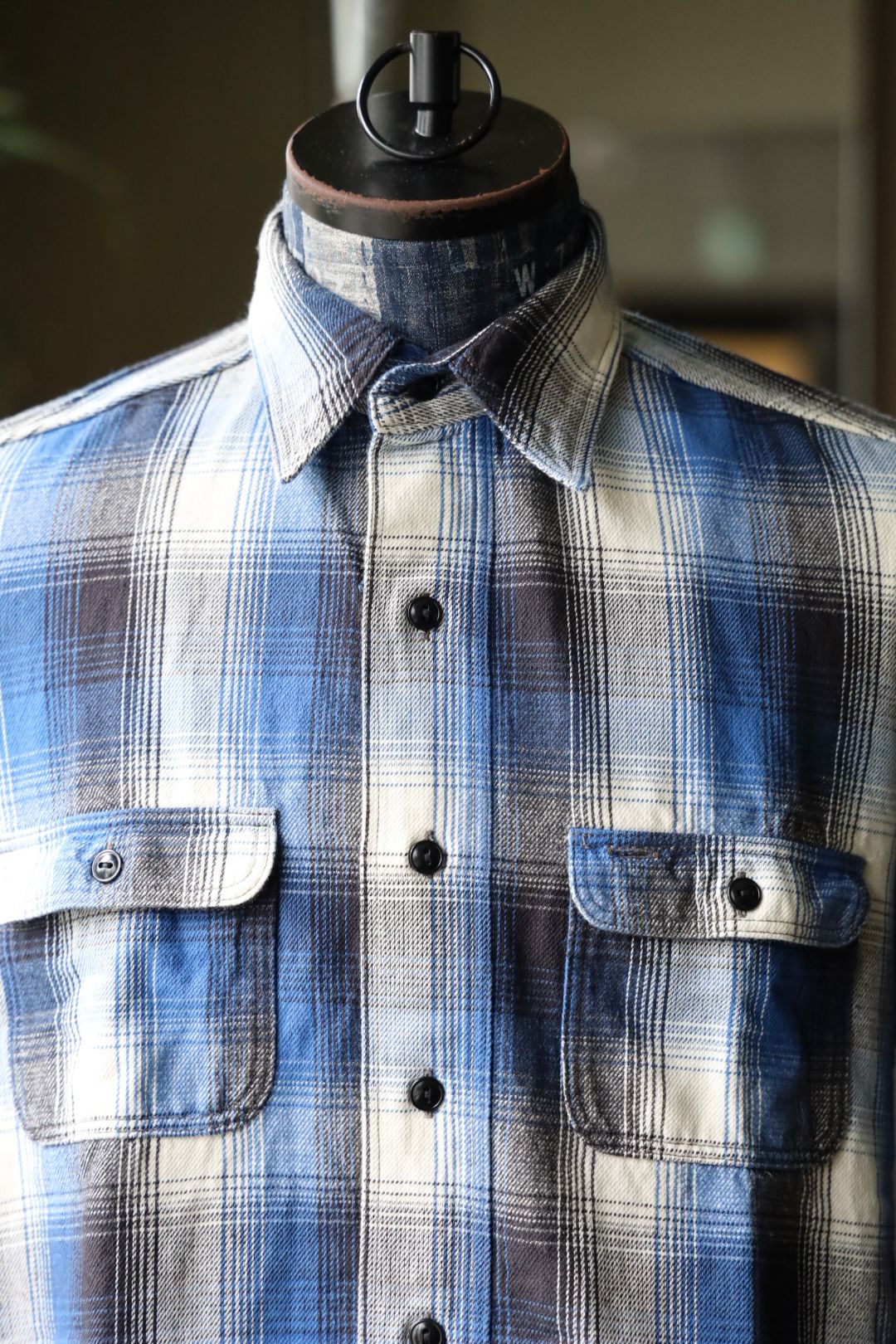 セントマイケル Tシャツ BB_FLANNEL CHECK SHIRT(SM-HR1-0000-C53)BLUE★9月27日(土)発売!