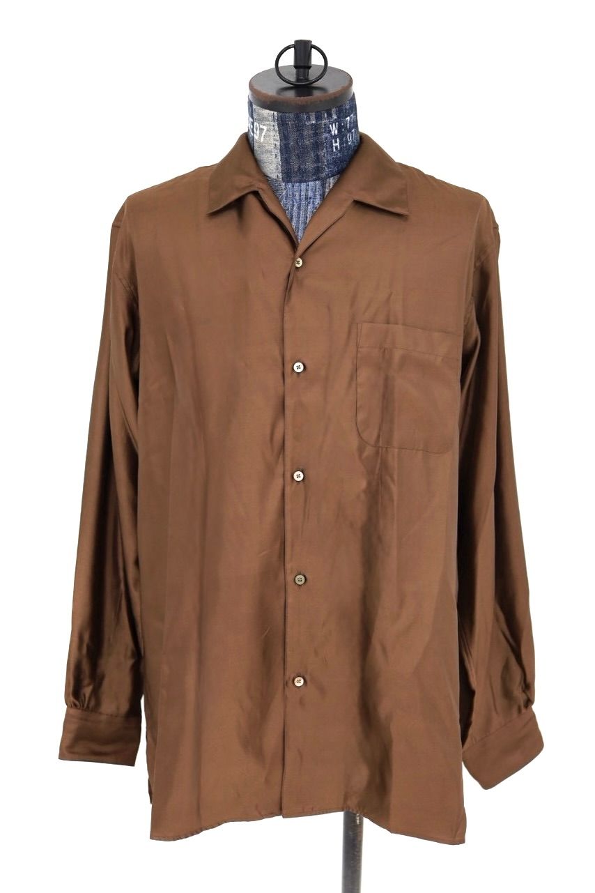 マーカウェア 26AW ITALIAN OPEN COLLAR SHIRT(A26C10SH02C)BRONZE☆新作発売！