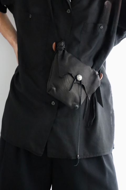YOKE GARMENTDYED COTTON SILK TWILL OPEN COLLAR SHIRT 新作発売！