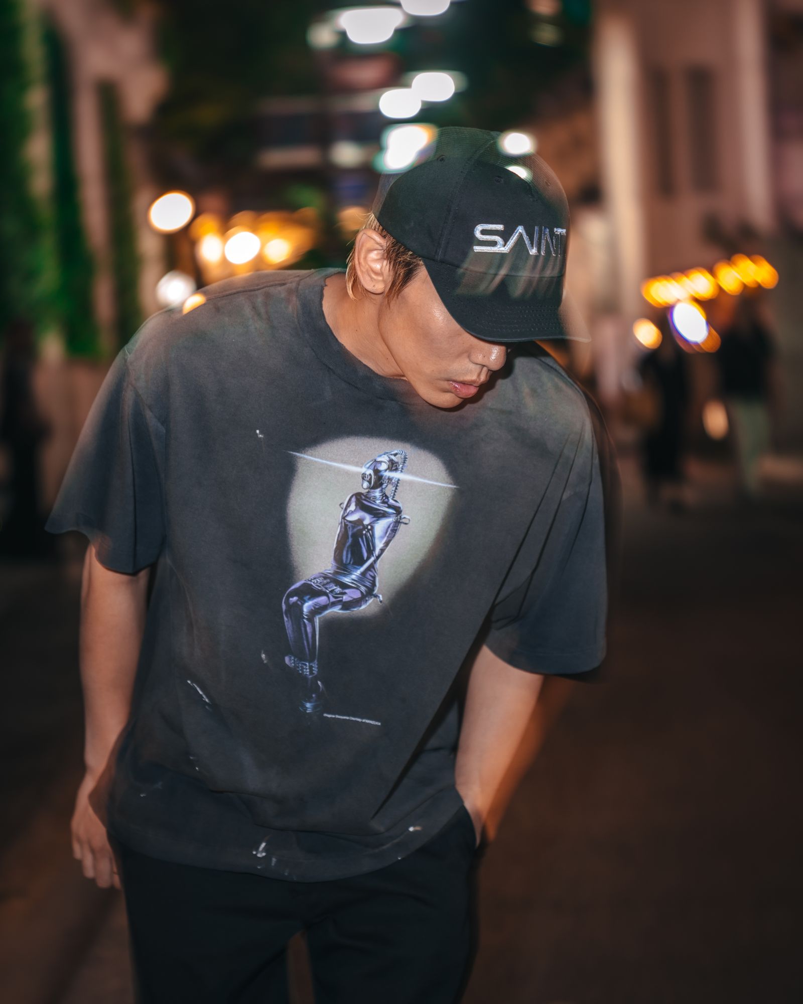 セントマイケル SAINT SORAYAMA SRYM_CAP(SM-HR1-0000-C81)BLACK