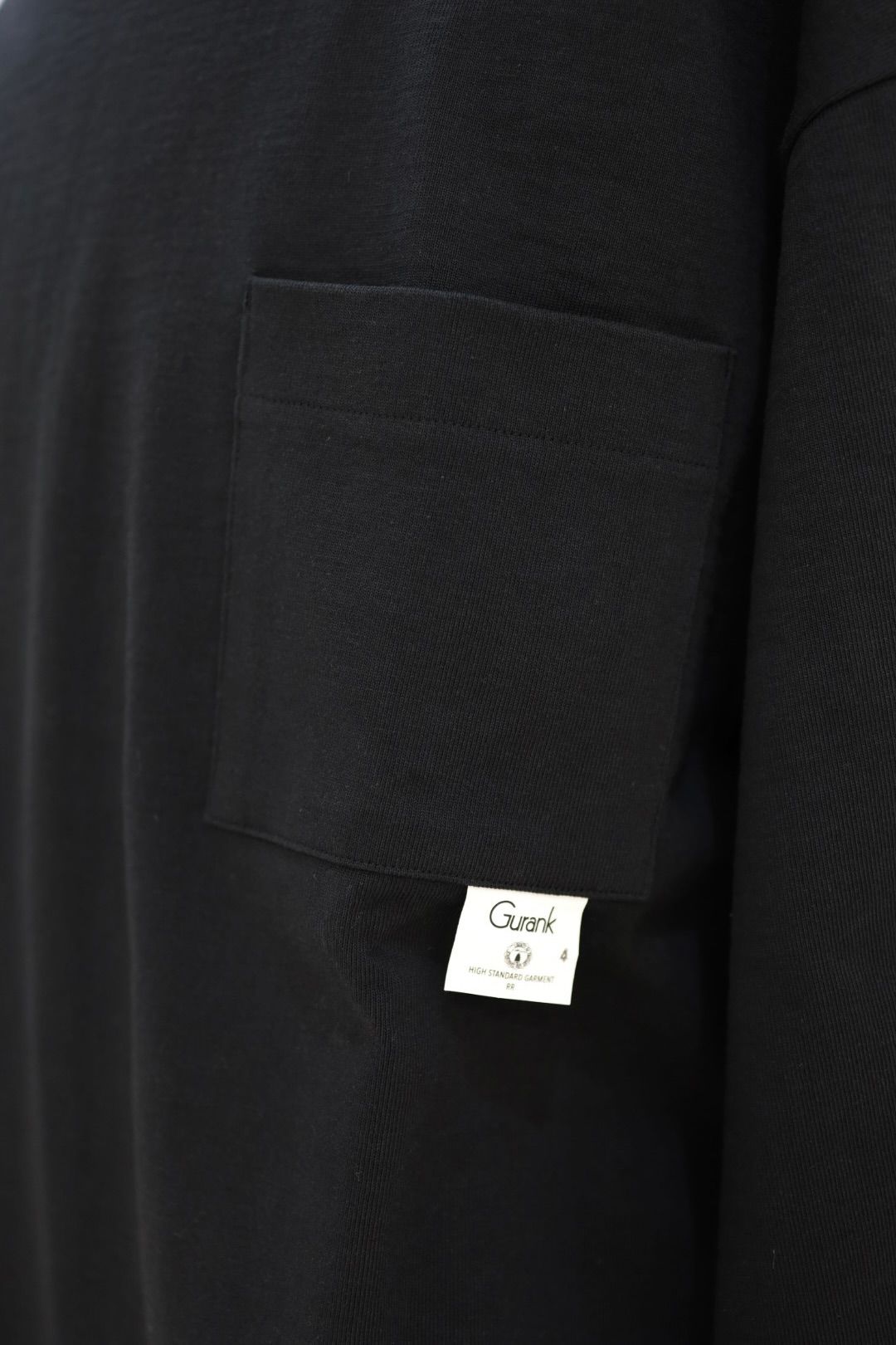 Gurank グランク 26SS Tシャツ 14/2LW Big PLT-shirts(2616BG)BLACK★新作発売！