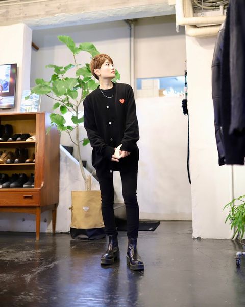 プレイコムデギャルソン 新作 PLAY CARDIGAN style.2023.12.16