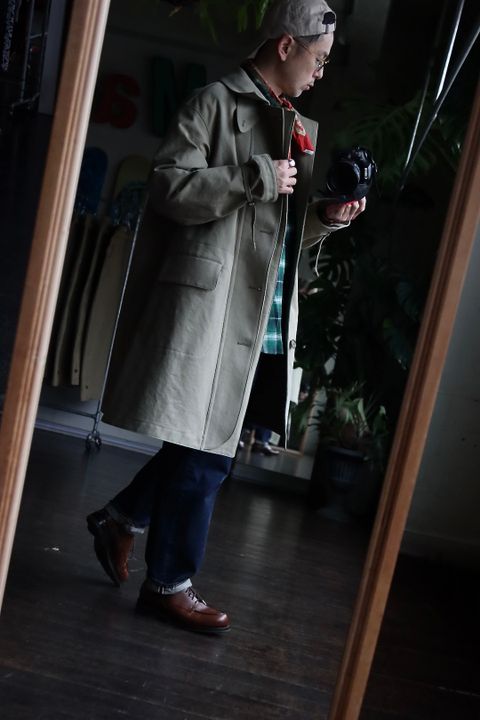 A.PRESSE アプレッセ23SSコート Motorcycle Half Coatスタイル2023.2.20.