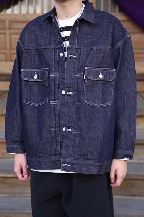 Graphpaper Colorfast Denim Blouson"INDIGO"style.9.22.