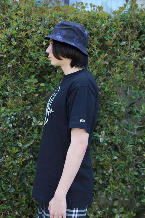Yohji Yamamoto 半袖 コットン Tシャツ SS21 スマイル シグネチャーロゴ(HD-T98-083) style.2021.4.13