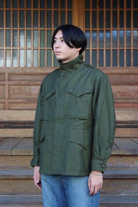 CIOTAスビンコットンムラ糸バックサテンM43フィールドジャケットKHAKI style.2021.8.30.