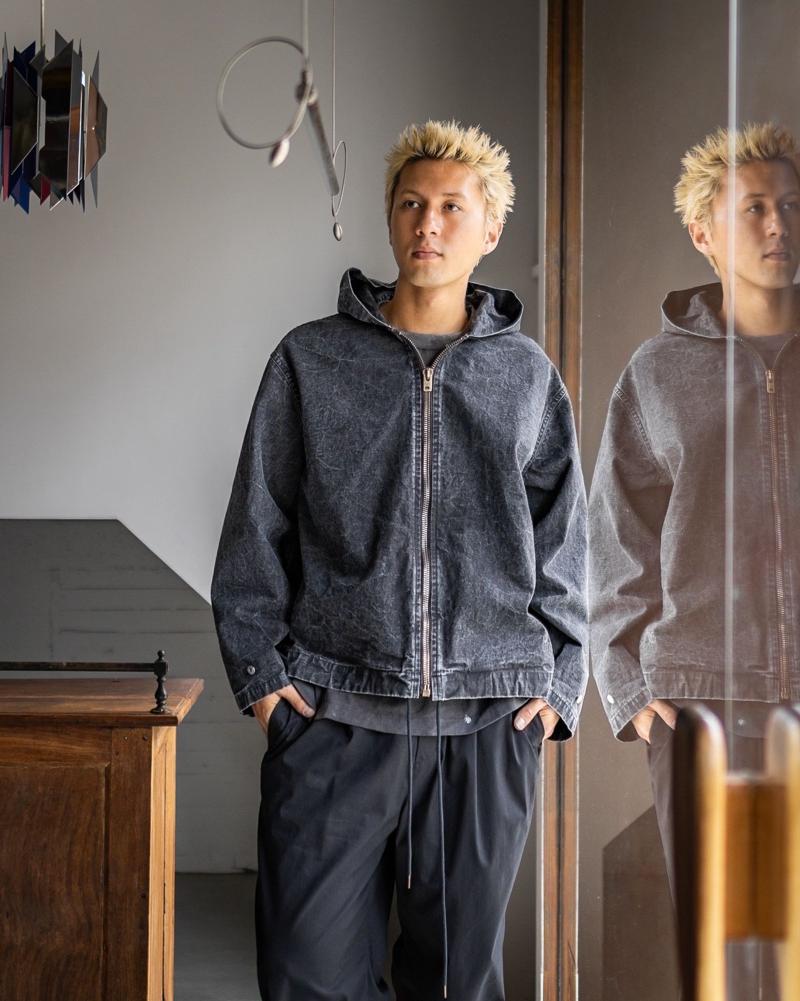 A.PRESSE Vintage US Navy Zip Hoodie MARKスタイル | 6872 | mark