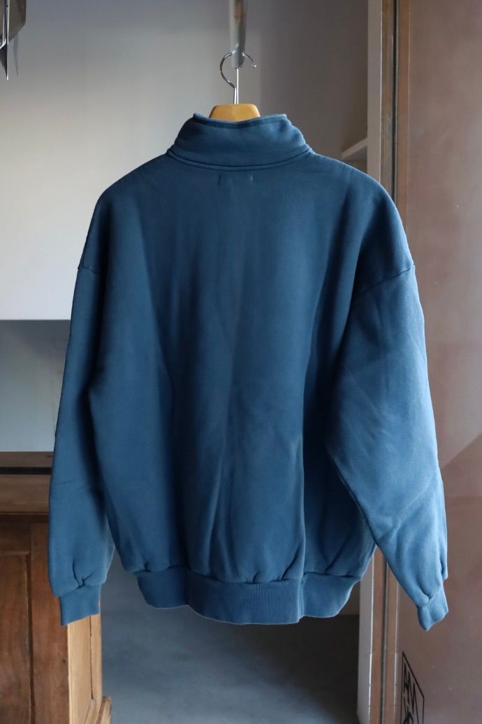 イズネス 25AW PIGMENT DYED ZIP SWEATSHIRT(25AW_08_1007AWCS04)NAVY☆新作発売！
