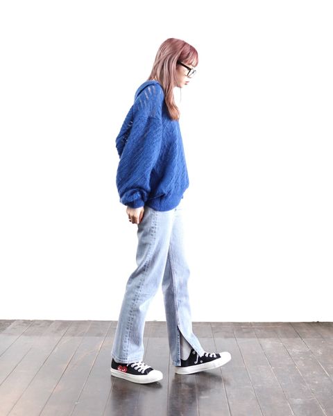 YOKE 新作SILK MOHAIR PULLOVER SWEATER style.2024.2.3