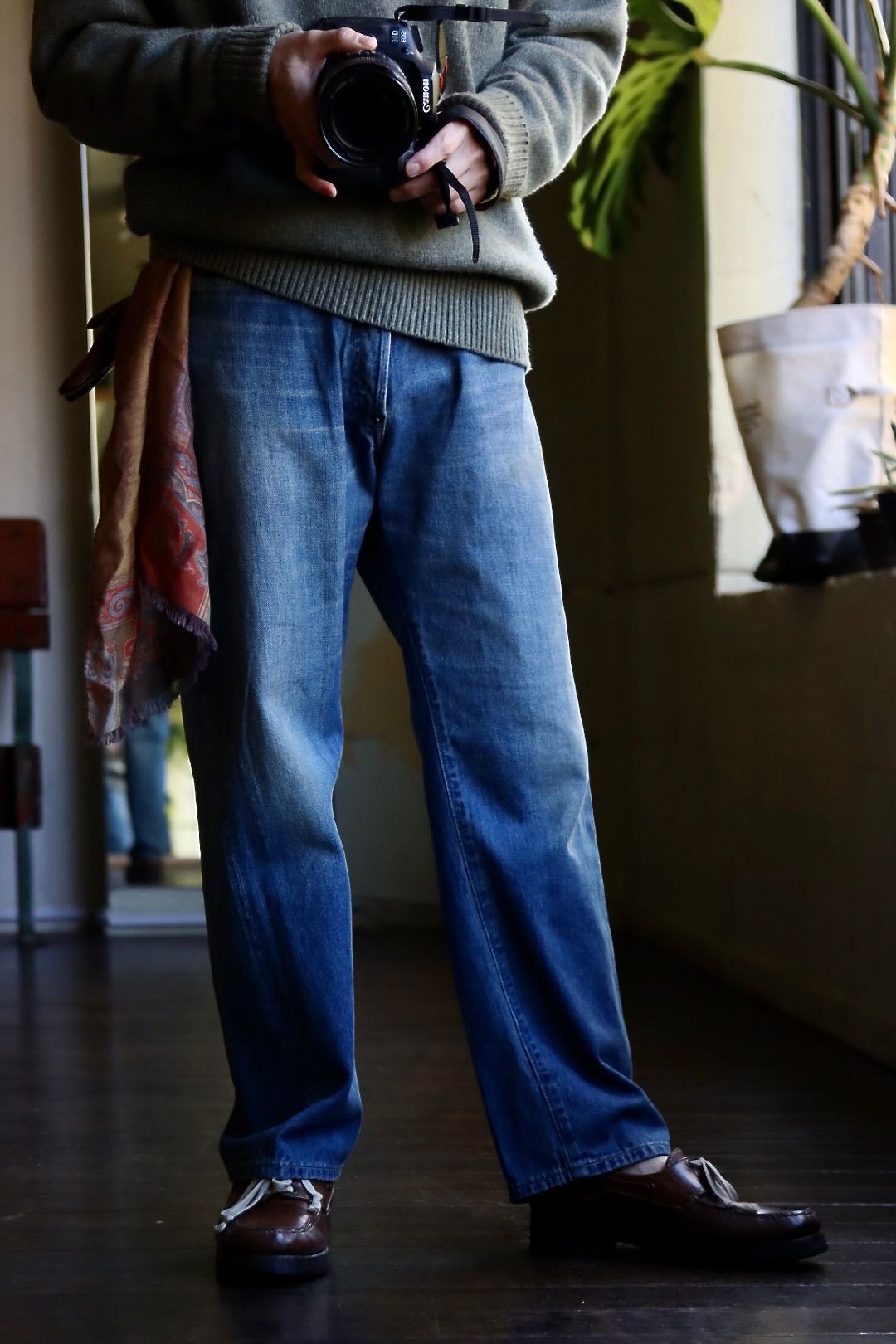 A.PRESSE アプレッセ 23Style No.2 Washed Denim Pantsスタイル