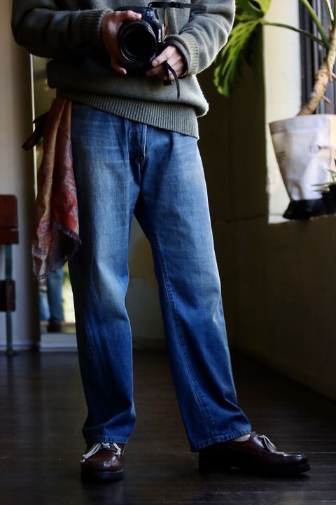 A.PRESSE アプレッセ 23Style No.2 Washed Denim Pantsスタイル