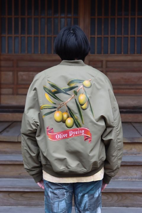 doublet VEGETABLE DYED MA-1(22SS13BL132) style.2022.1.16