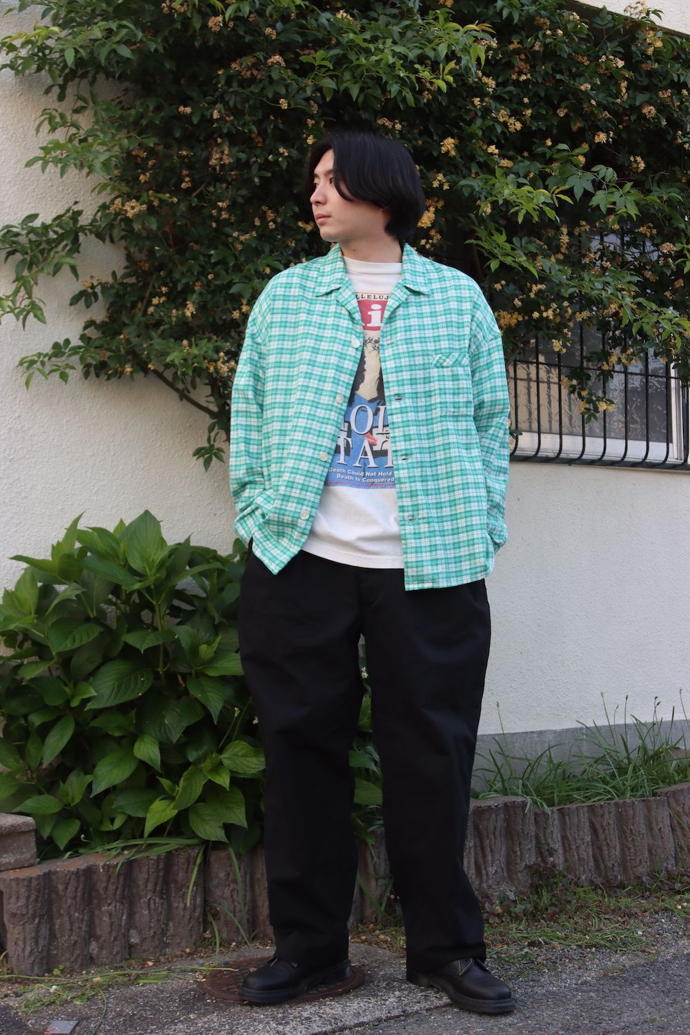 SAINT Mxxxxxx CHECK PJ SHIRT(SM-S22-0000-045) style.2022.5.2