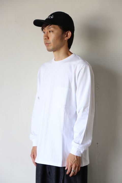 Graphpaper L/S Pocket Tee"WHITE"Style.2020.8.28.