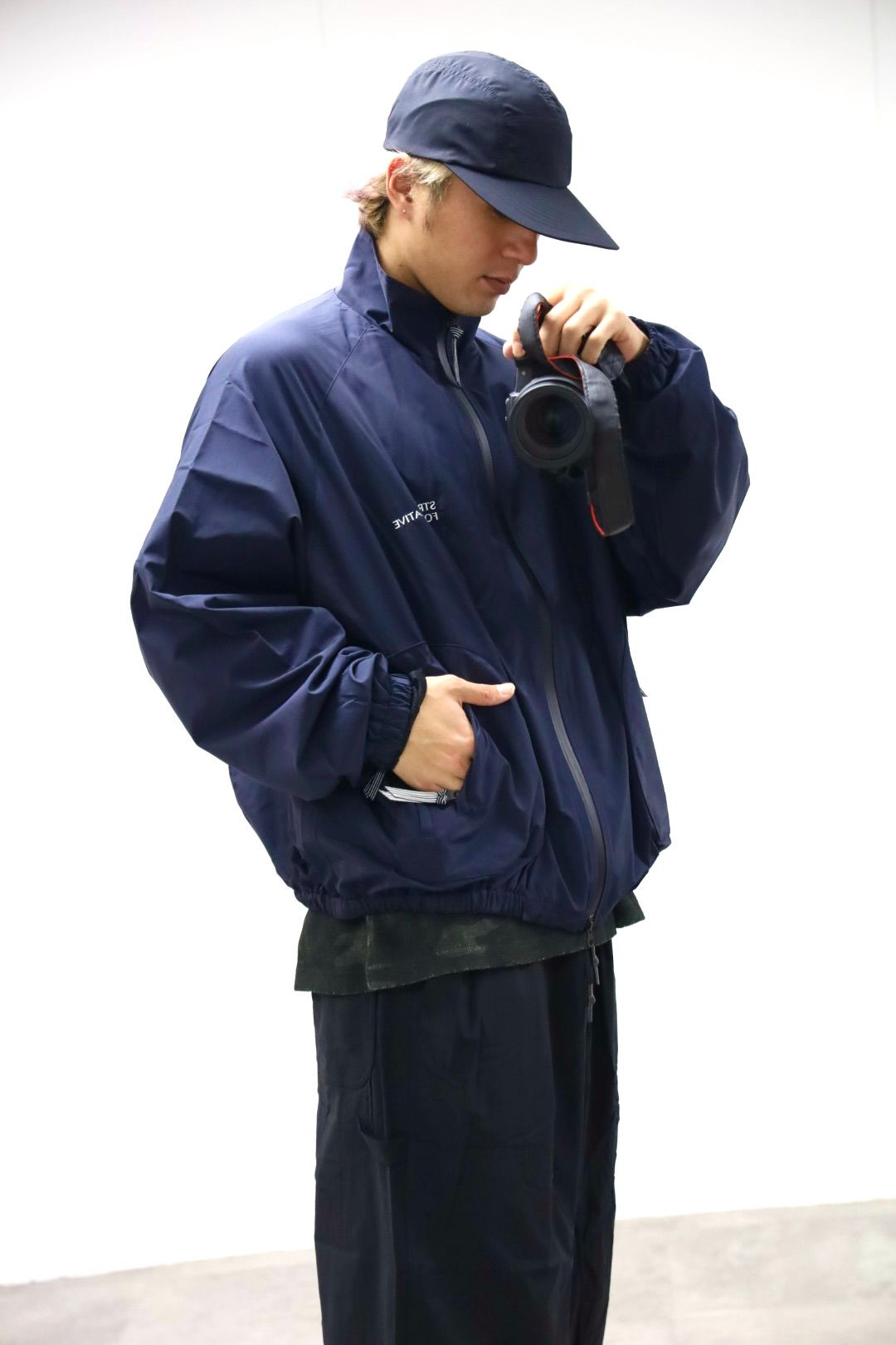 S.F.C 26SS エスエフシー ZIP NYLON SPORTY JACKET(SFCSS26J04)Navy☆2月28日(土)発売！