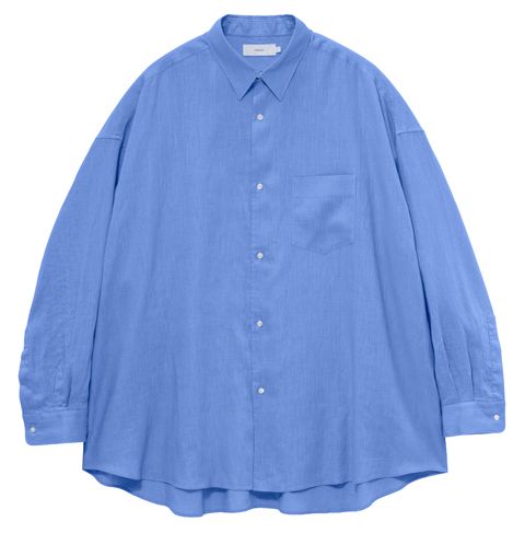 グラフペーパー Linen L/S Oversized Regular Collar Shirt(GM262-50039B)BLUE☆6月20日(土)発売！