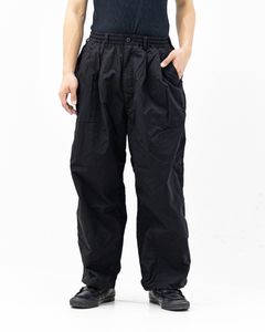 コムデギャルソンオム26SS ナイロンタッサー2タックイージーパンツ(HQ-P016-051)BLACK☆3月6日(金)発売！