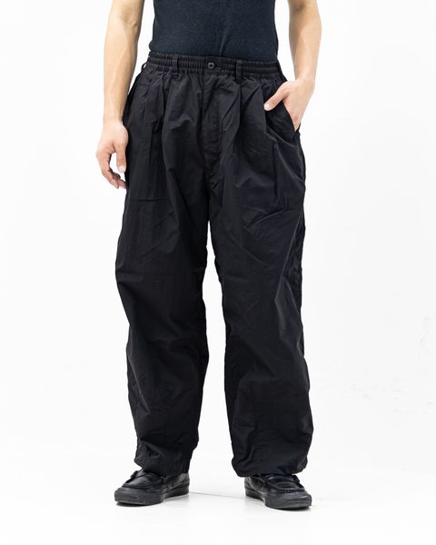 コムデギャルソンオム26SS ナイロンタッサー2タックイージーパンツ(HQ-P016-051)BLACK☆3月6日(金)発売！