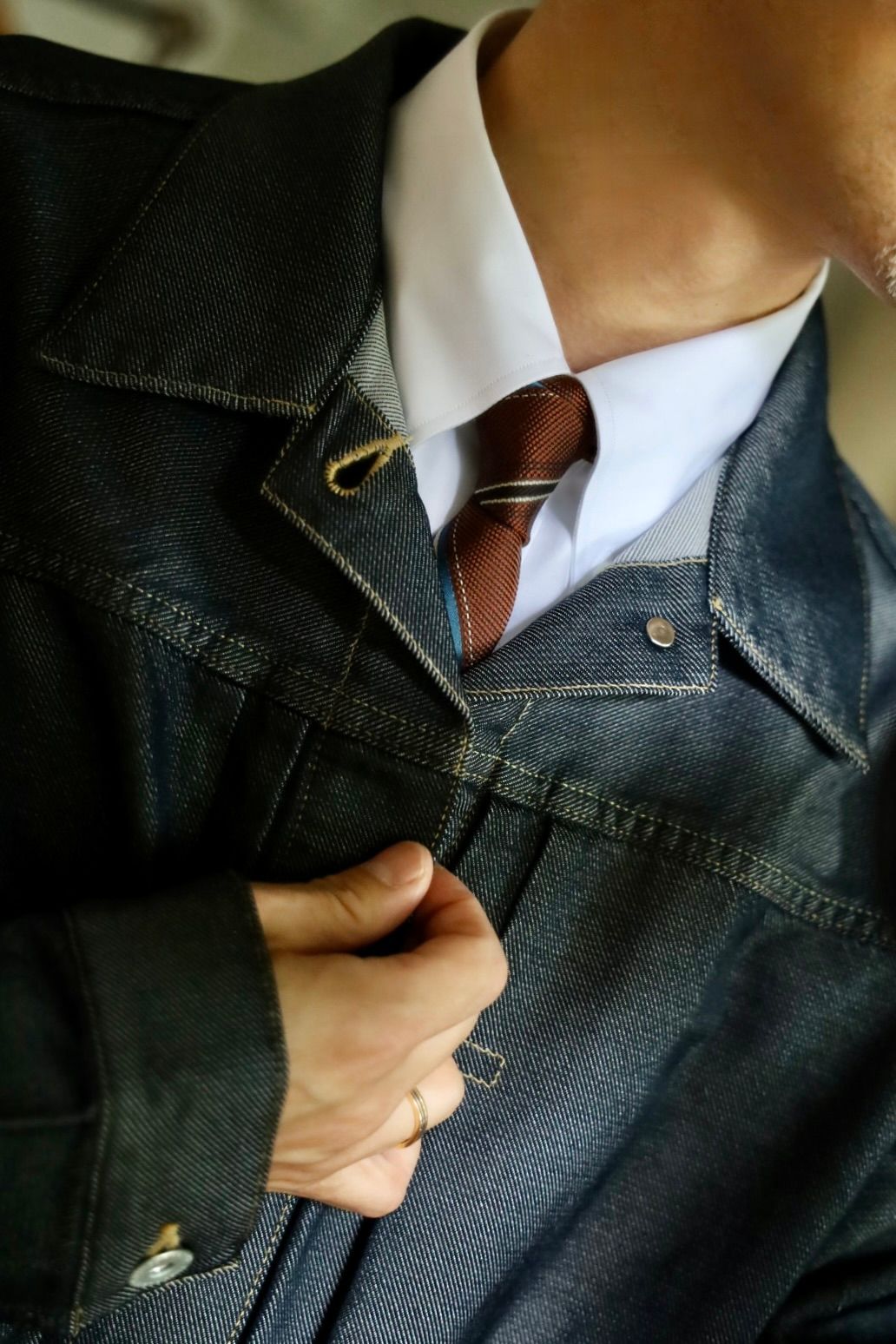 COMME des GARCONS HOMME 26FW エステルサージ製品染デニムジャケットスタイル