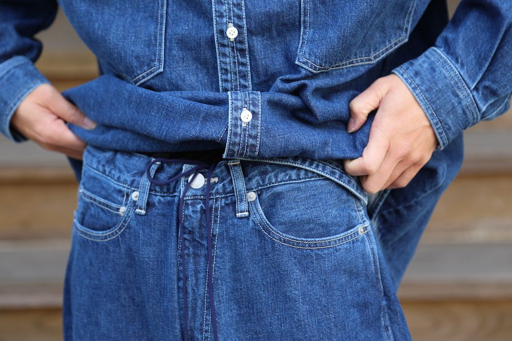 Graphpaper Denime Regular Collar Shirt & Denime Five Pocket Pants"FADE"Style.20201.12.14.