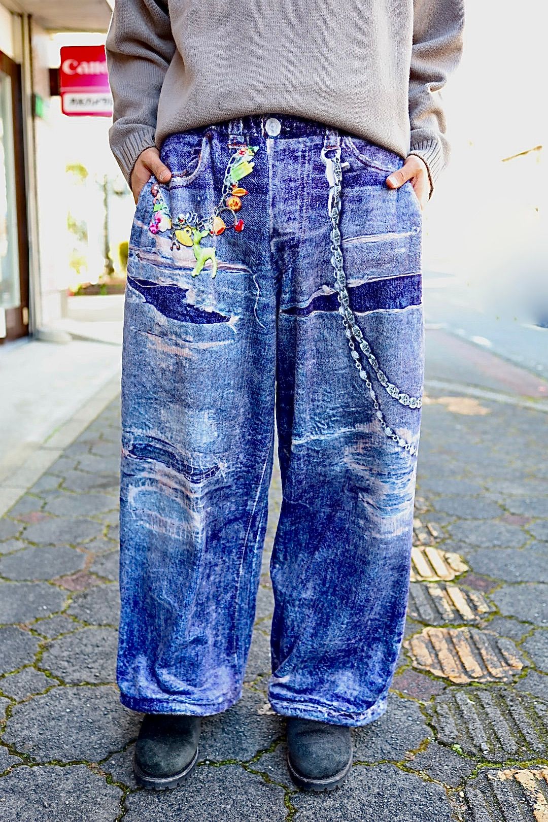 is-ness DORONP VENTILATION KNIT MARKスタイル