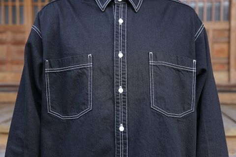 Graphpaper Denime Regular Collar Shirt & Denime Five Pocket Pants style.2020.12.20.