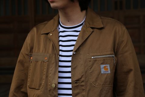 eYe JUNYA WATANABE COMME des GARCONS MAN CarharttカーハートWネームジャケット style.2021.4.17.