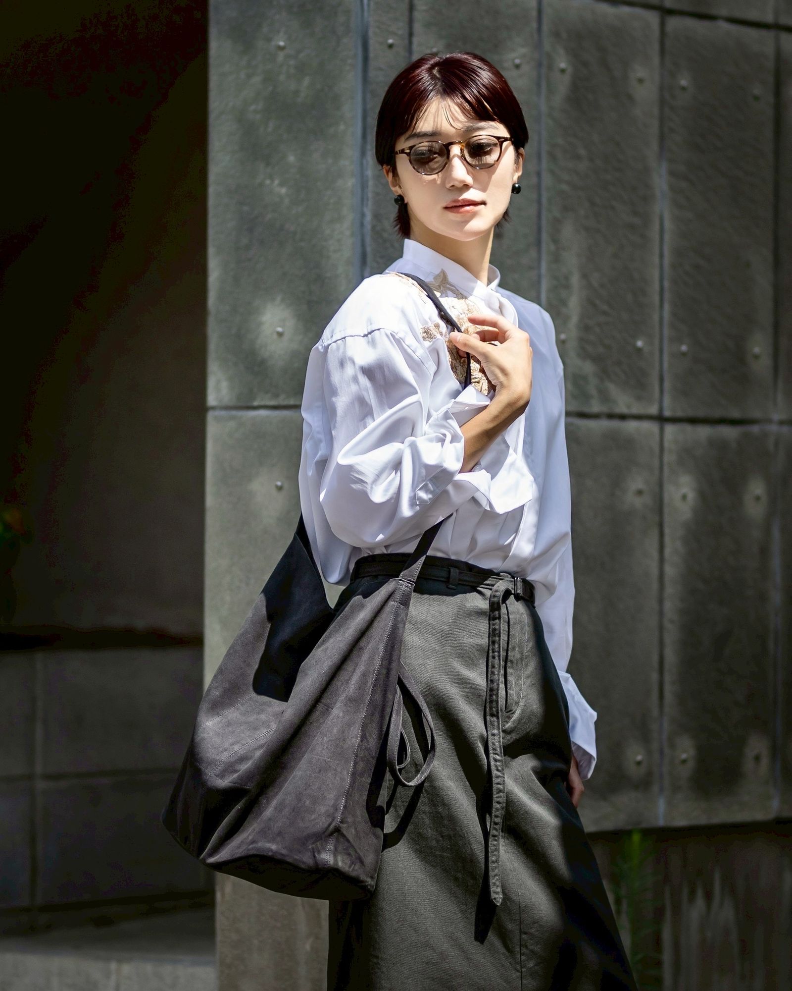 Morphee / モルフェトートバッグ 3WAY LARGE TOTE(L SIZE)SUEDE [CHARCOAL]☆新作発売！