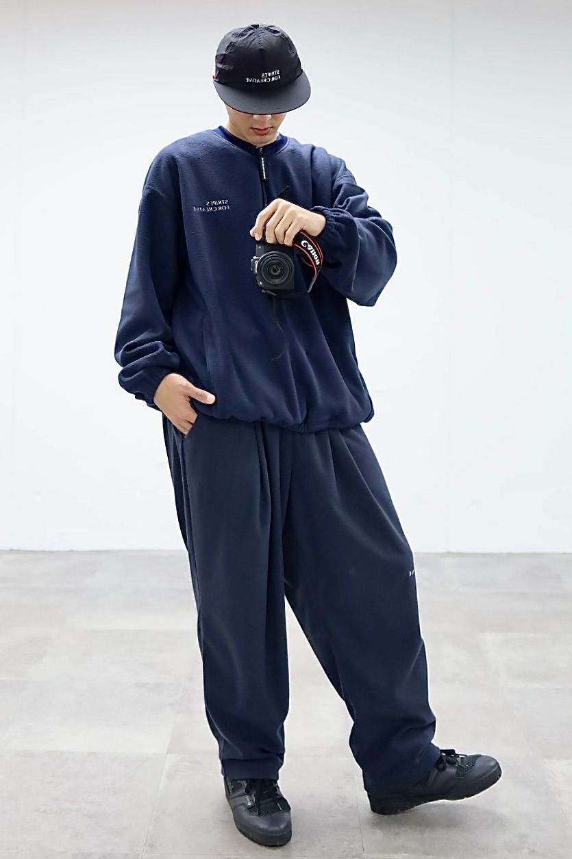 S.F.C 25FW SPOT エスエフシー FLEECE BASEBALL HALF ZIP JACKET(SFCFW25J01SP)Navy☆12月20日(土)発売！