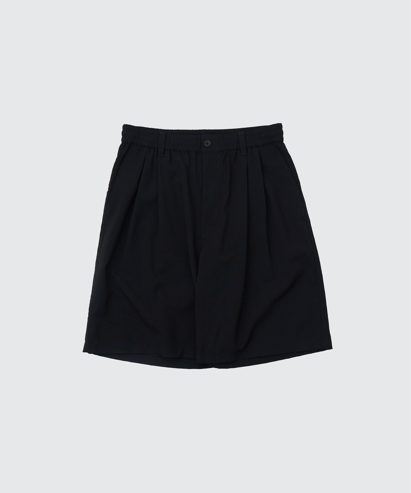 ヨーク25SS WOOL TROPICAL 2PLEATED EASY SHORTS(YK25SS001009P)BLACK☆5月3日(土)発売！