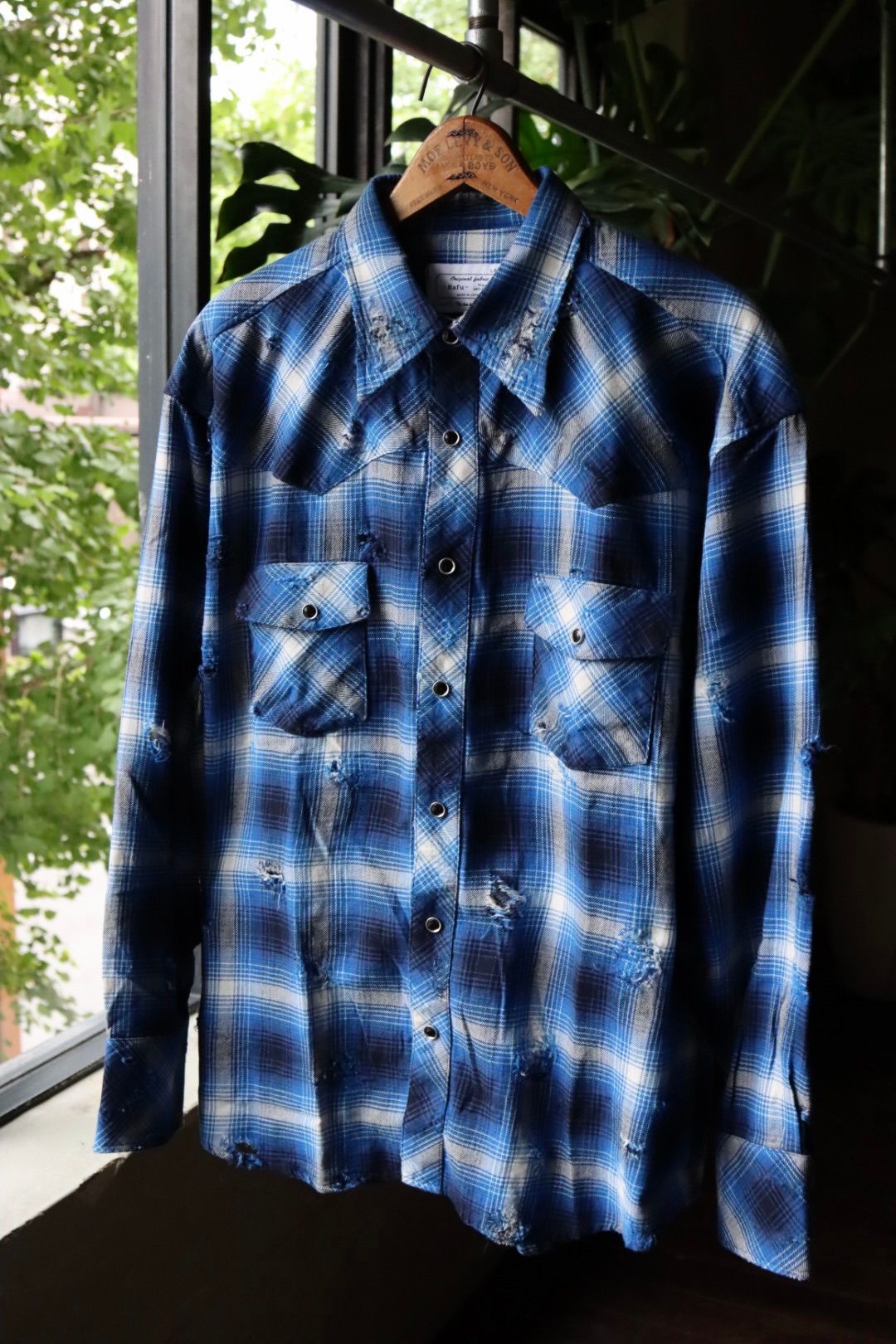 Rafu - RAFUラフ23AW ウエスタンシャツ WESTERN SHIRT(RAFU002)BLUE | mark