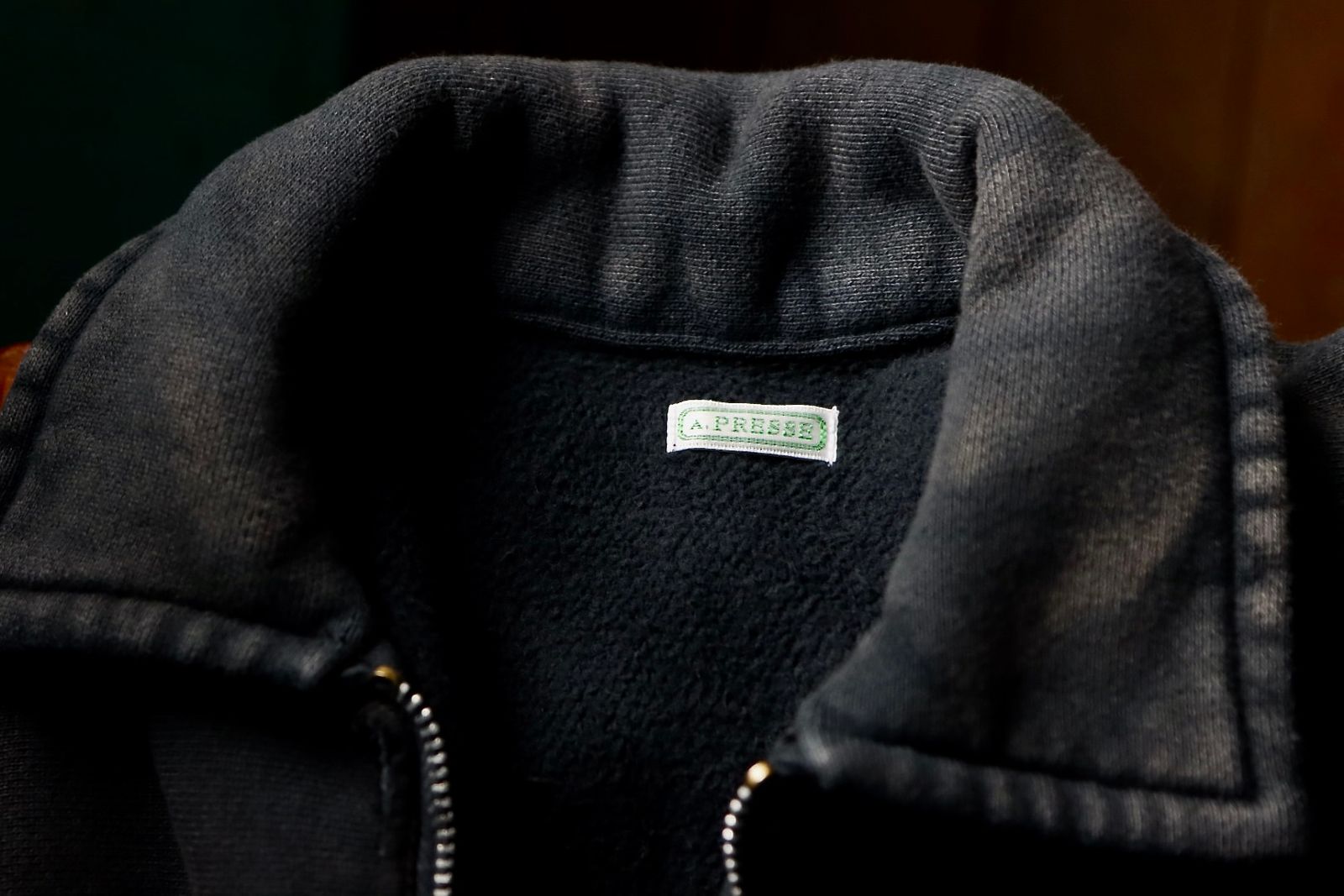 アプレッセ 2025 STYLE2 Vintage Half Zip Sweatshirt(25AAP-05-09)BLACK☆8月9日(土)発売！