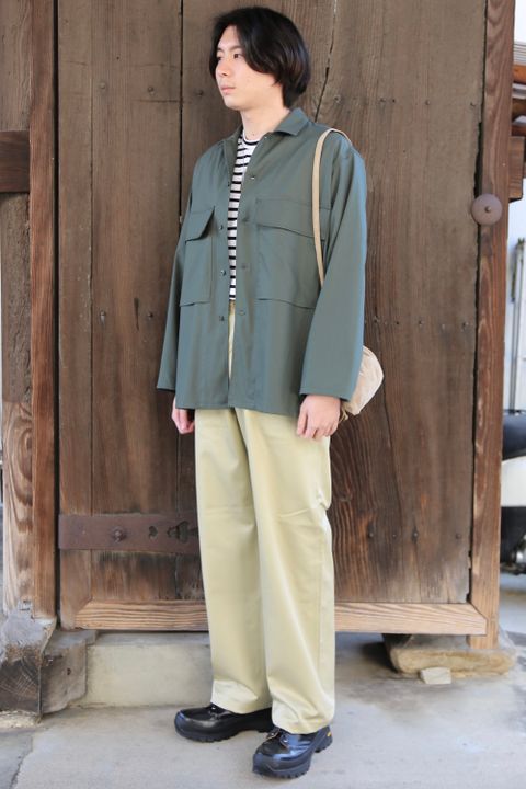 Graphpaper Wooly Cotton Military Jacket(GM211-30051) style.2021.2.21.